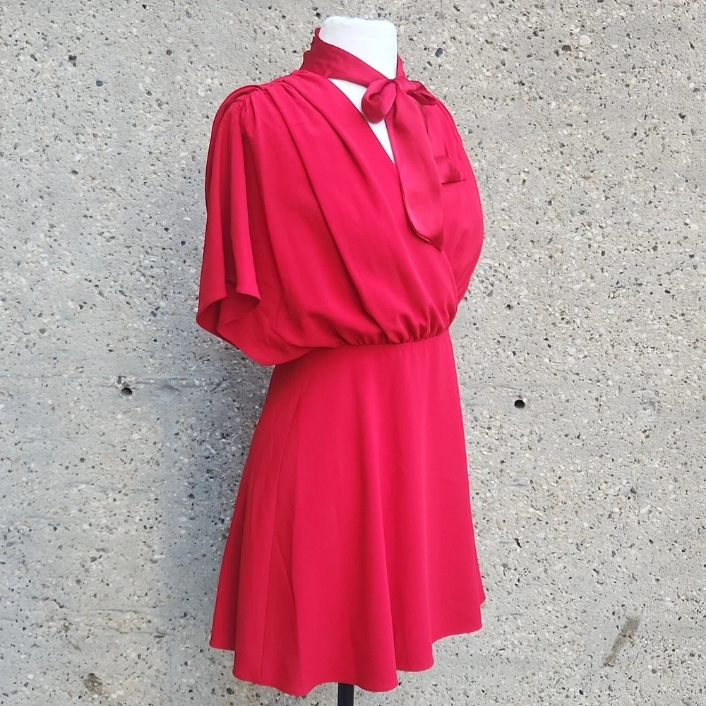 Alice + Olivia Red Mini Dress - Picture 4 of 12